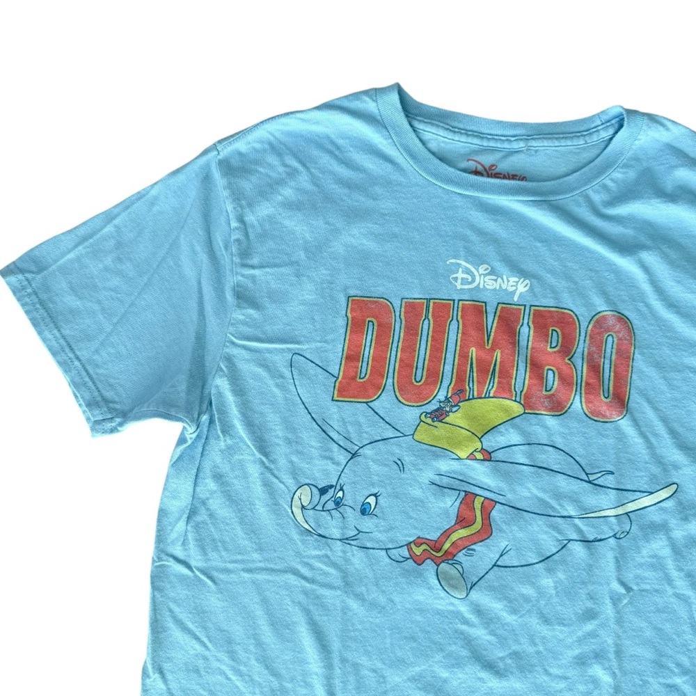 Disney Dumbo 100% Cotton Light Blue T-Shirt Size Medium